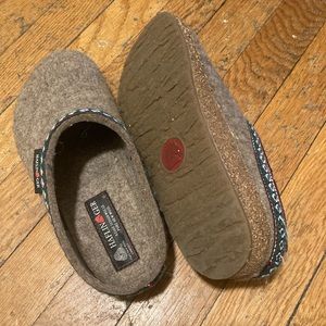 Haflinger WOOL AND CORK CLOG